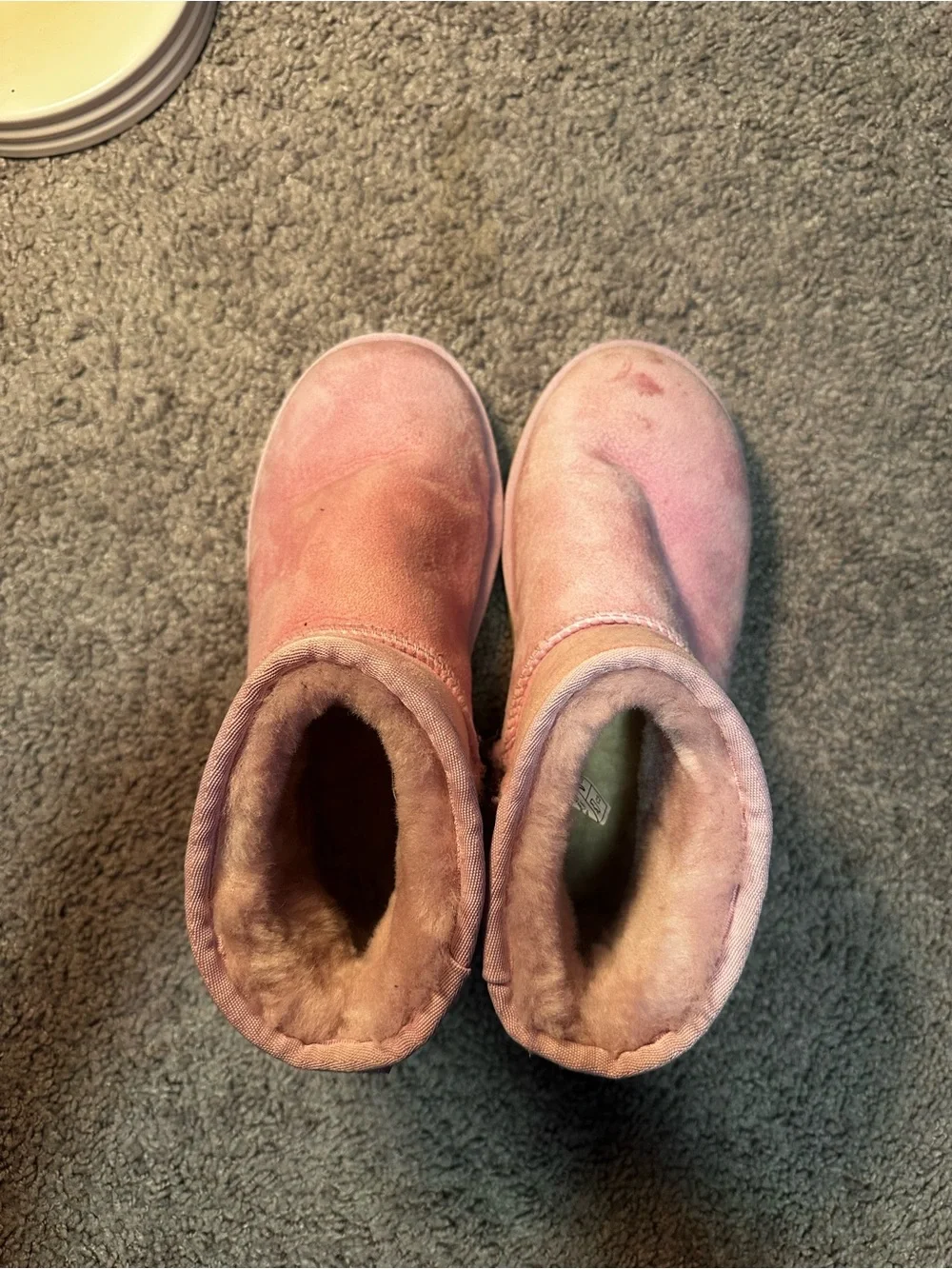 Pink Classic Mini suede Uggs